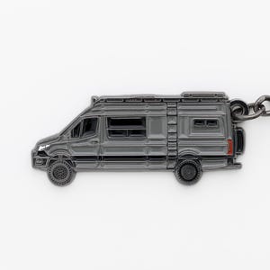 Keychain for Mercedes Sprinter and Winnebago Revel, 4x4, Outdoor Adventure Gift - darkgrey
