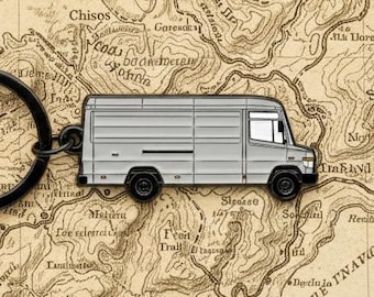 Step Van Keychain: Gift for Delivery Drivers, Food Truck, Camper