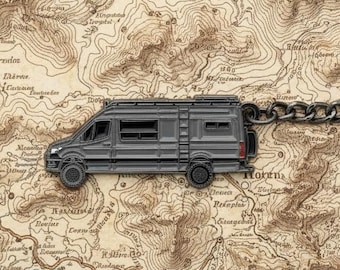Keychain for Mercedes 4x4 Sprinter Camper Van - gray - Vanlife Accessories Gift  - Winnebago Revel