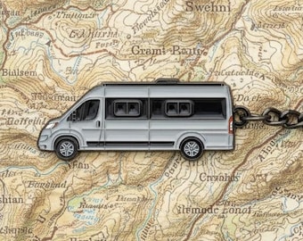 Vanlife Keychain – RAM ProMaster Camper Van - Travato - silver