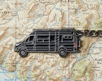 Keychain for Mercedes 4x4 Sprinter Camper Van - black - Vanlife Accessories Gift  - Winnebago Revel