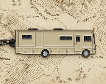 Class A Motorhome Keychain: Sand Key Ring for Winnebago, Thor Motor Coach, Jayco, RV