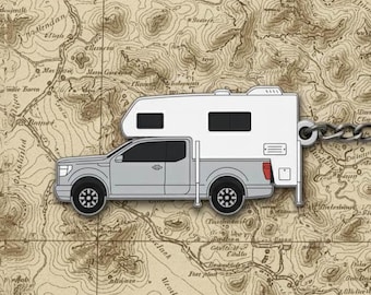 Vanlife Keychain – Truck Camper Van - Wolf Creek, Northstar, Northern lite