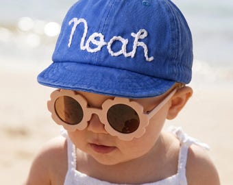Personalized Embroidered Baby Summer Hat, Custom Baby Baseball Hat, Kids Baseball Cap,  Toddler Sun Hat, Baby Shower Gift
