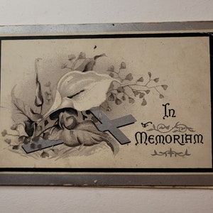 Antique In Memoriam Card 1915 Funeral Card