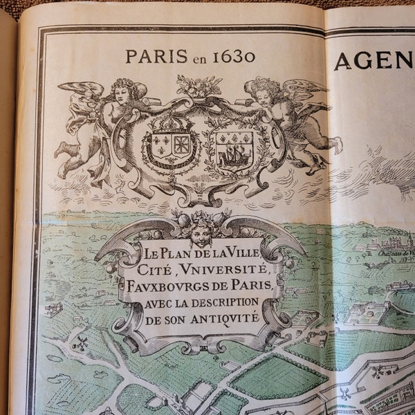 Antique Bon Marche Store Agenda Buvard 1896 Paris Map Illustrations Military