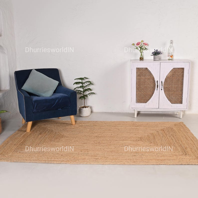 Handmade Jute Rug, Jute Braided Rug, Natural Rug, Bohemian Rug, Jute Area Rug, Jute Woven Rug , Large Area Rug, Eco Friendly Rug