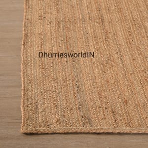 Handmade Jute Braided Area Rug: Natural Fiber Boho Decor