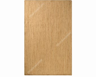 Natural Jute Braided Runner Rug: Bohemian Scalloped Area Rug