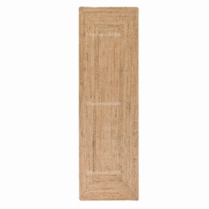 Dywan z juty pleciony ręcznie – naturalny dywan w stylu boho, pleciony, prostokątny, dywan w stylu boho, dywan z juty, kwadratowy dywan z juty, dywan na wymiar zdjęcie 11