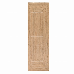 Dywan z juty pleciony ręcznie – naturalny dywan w stylu boho, pleciony, prostokątny, dywan w stylu boho, dywan z juty, kwadratowy dywan z juty, dywan na wymiar zdjęcie 18