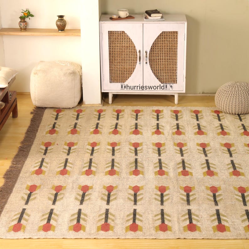Handwoven Wool Jute Kilim Rug, Wool Jute Rug, Kilim Jute Rug, Flatweave Rug, Bohemian Rug, Indian Dhurrie Rug, Navajo Kilim Rug, Custom Rug
handmade woolrug, wool jute kilim rug, jute rug, navajo rug, rug for livingroom, wool jute rug, 5x7 bohemian rug, area rug, bohemian rug, floor and rugs, kilim rug, turkish kilim rug, wool kilim rug