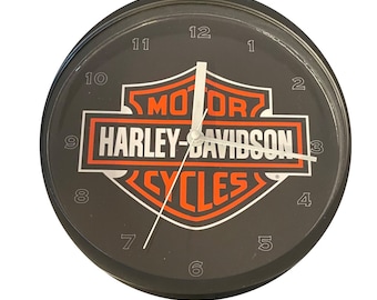 Harley Bar and Shield 9" Wall Clock