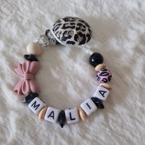 Pacifier chain with name / personalized print | baby gift | personalized gifts | baby | birth / pacifier chain / girl /