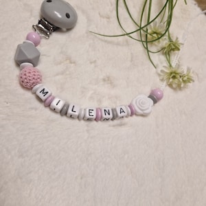Pacifier chain with name girl |baby gift| personalized gifts |baby |birth