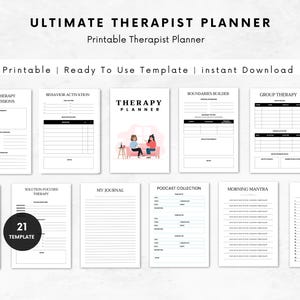 2025 undated digital therapist planner Daily appointment book PSYCHOTHERAPIST PLANNER clinical organizer workbook Therapist Client Tracker