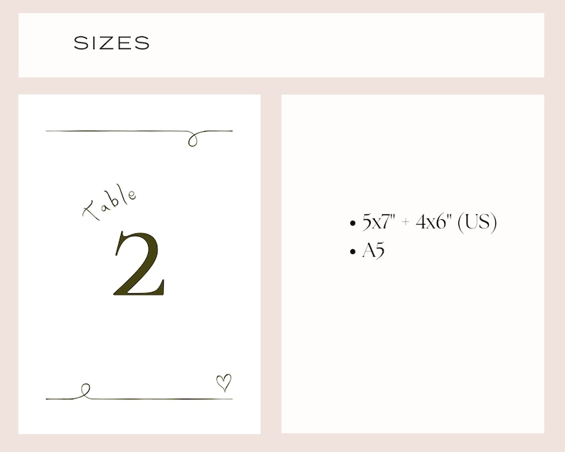 de Numéros de table de mariage Illustrations dessinées à la main minimales colorées à la mode, téléchargement de numéros de table modernes de réception, 001 originaux image 4