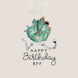 Postkarte A6 380 Gramm - Happy Birthday  - Geburtstagsgrüße - Geburtstagskarte - Alles Gute - Frau - Collage - BFF - Friends - MIHO Studio