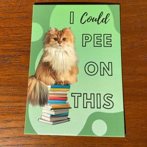 Postkarte A6 380 Gramm - Katze - Grüße - Lustig - Grußkarte - Witzig - Cats - MIHO Studio