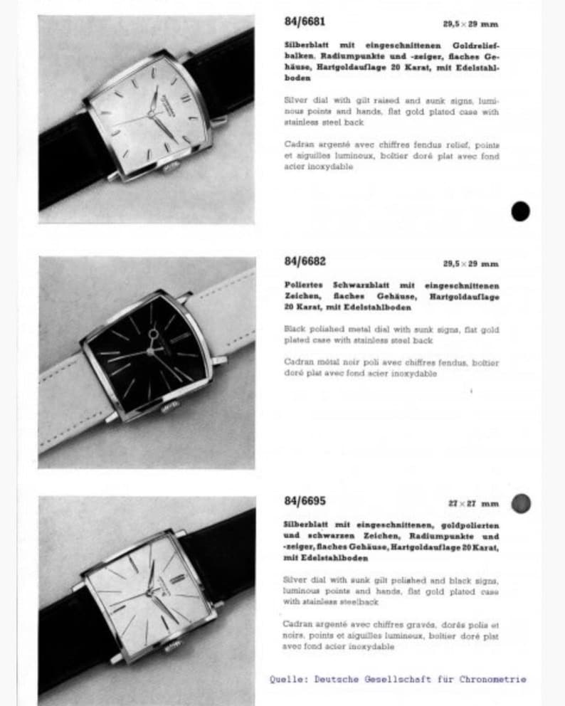 Linterna Junghans extremadamente rara de la década de 1950, chapada en oro, con caja de depósito, movimiento de cuerda manual, J84/S, esfera negra, funciona imagen 5