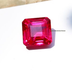 Radiant Shape Natural Pink Spinel 19.45Ct Ring Size Jewelry Making 13x13x7mm Beautiful Spinel Loose Certified faceted Gemstones Best Sale On