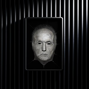 Saw Art Pirnt, Tobin Bell Jigsaw portrait art, horror movie art, horror art print, jigsaw mask, horror thriller movie poster, horror decoration, horror wall art, Slasher murder torture art, dark goth art decoration.