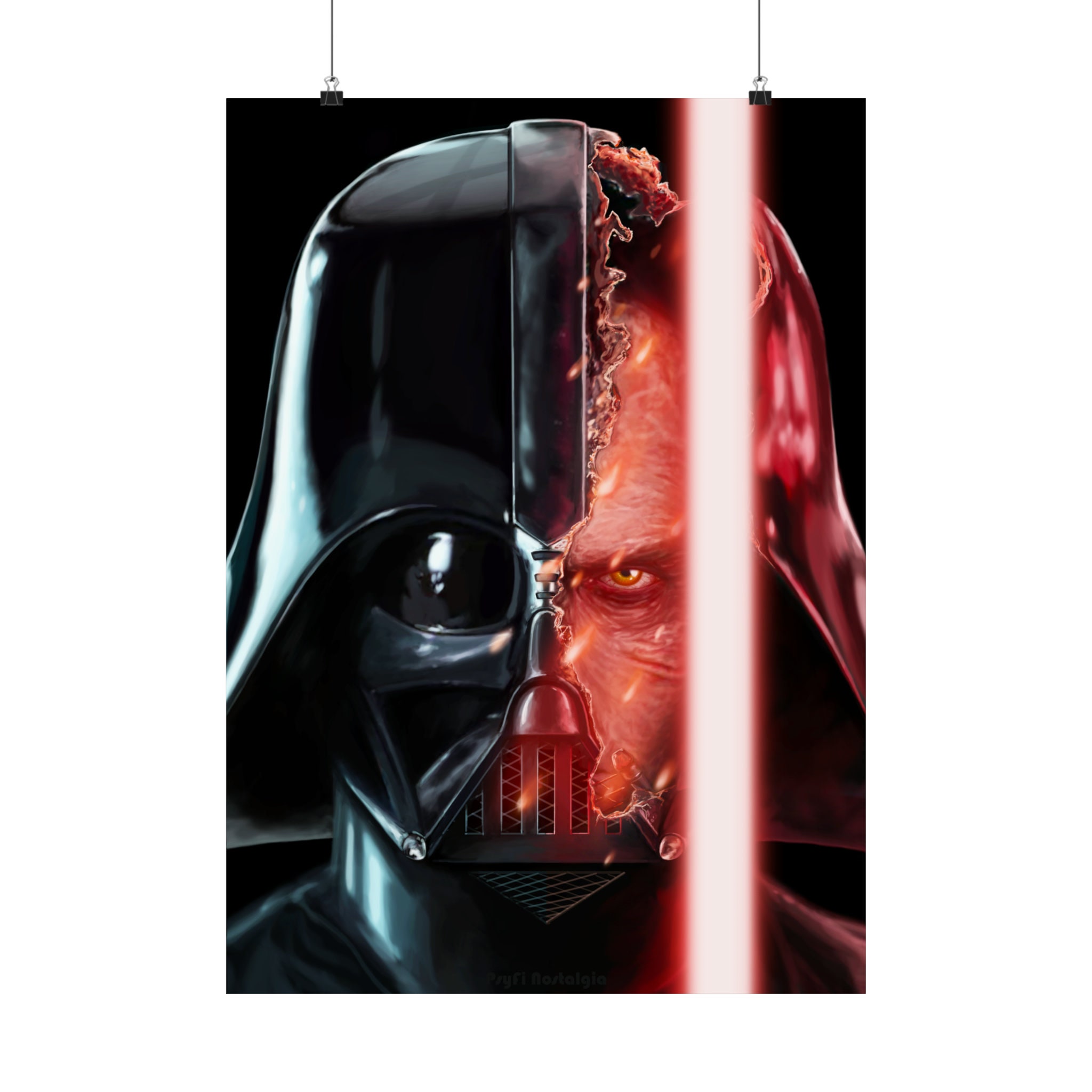 Star Wars Poster [USA Edition] Darth Vader Art Obi-wan