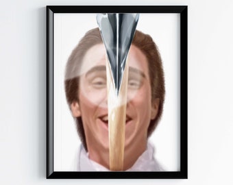 American Psycho Kunstdruck: Patrick Bateman ""Hey Paul"" Portrait."