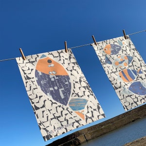 Big Fish Tea Towel - 100% Organic Cotton