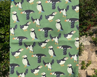 Pano de prato Puffin - 100% algodão orgânico