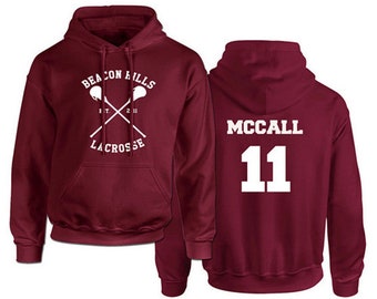 Teen Wolf Hoodie Beacon Hills Lacrosse Hoodie Mccall 11 - Etsy