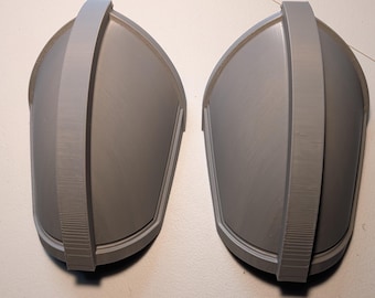 Mandalorian Shoulder Armor Kit - Star Wars 3D Printed Cosplay Prop (2 Pieces, ABS Plastic)