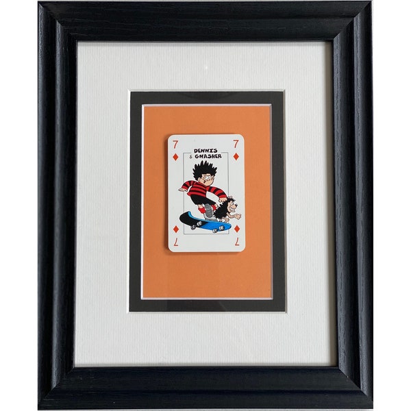 Framed Wall Art - Vintage Beano Playing Card - Perfect Gift Ideas - 23 x 28.5cm