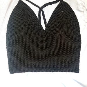 crochet corset halter top