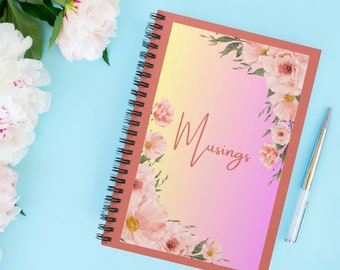 Musings Unleashed: Spiral Notebook for Capturing Your Thoughts and Reflections, Therapy Planner, Reflection Journal, Mindfulness Diary