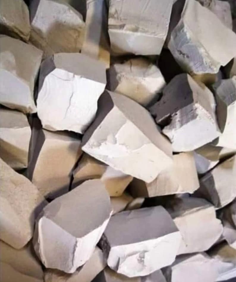 Kaolin/Kalaba/Marmorkreide/Mabele/Essbarer Ton/Argile/Calaba Meilleure argile kaolin du Cameroun Craie marbrée croquante et crémeuse image 1