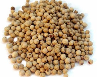 Poivre blanc de Penja du Cameroun / Poivre blanc de Penja / Poivre blanc / Poivre en grains bio / Épices et assaisonnements africains