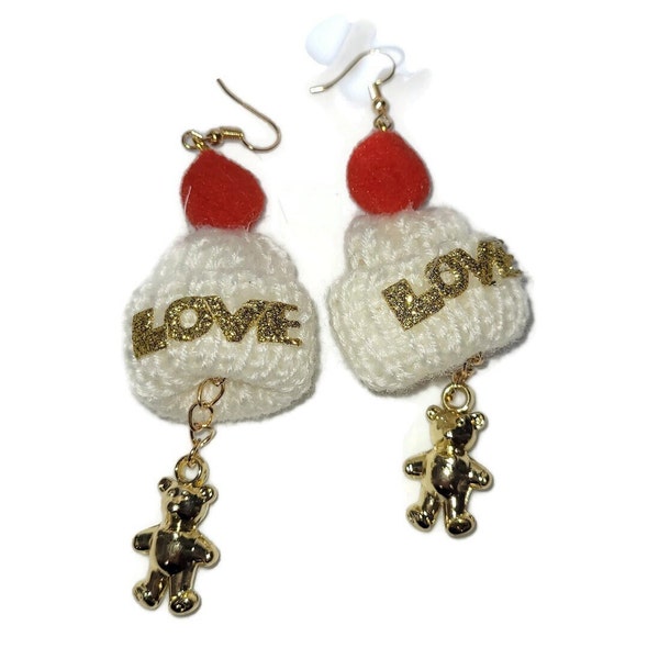 Boucles d'oreilles fantaisie oursons