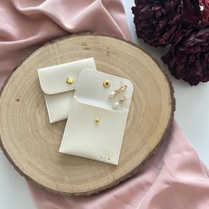 Pochette à bijoux, boîte à bijoux personnalisée, pochette pour boucles d'oreilles, porte-bijoux, boîte à bracelets