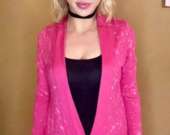 Pink Alien Cardigan