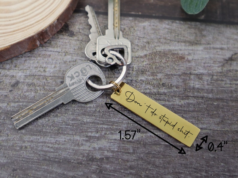 Engraved Stainless Steel Keychain, Custom Key Chain Personalized Gifts for Him, Ideal Gift for Birthdays, Anniversaries, Birthstone Keychain zdjęcie 6
