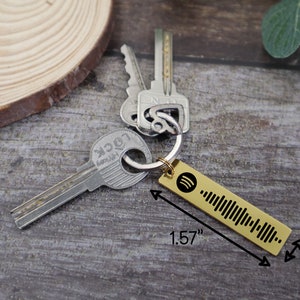 Spotify Keychain Personalized Music Keychains Custom Engraved Scannable Spotify Code Song Keychain Gifts for Men/Women image 5