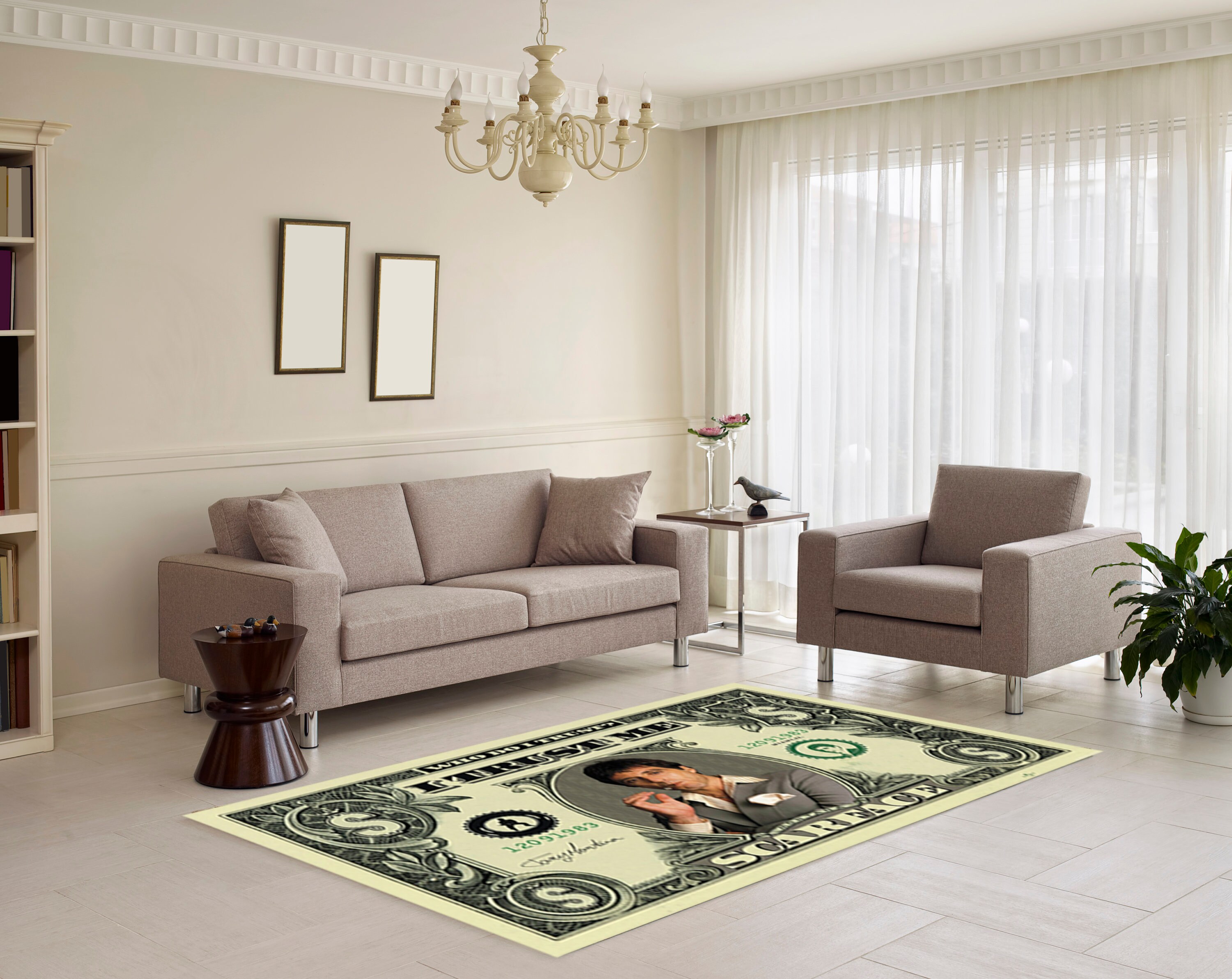 Scarface Rug, Dollar Rug, Tony Montana Rug, Salon Rug, Popular Rug ...