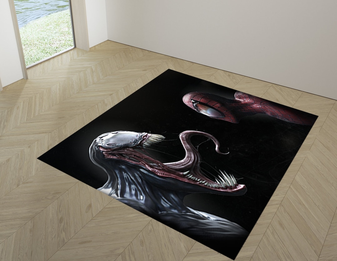 Spiderman Rug Venom Rug Superhero Venom and Spiderman Rug - Etsy