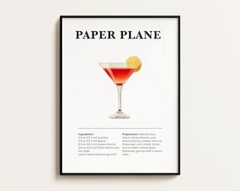 Recette de cocktail avion en papier – Amour et citrons