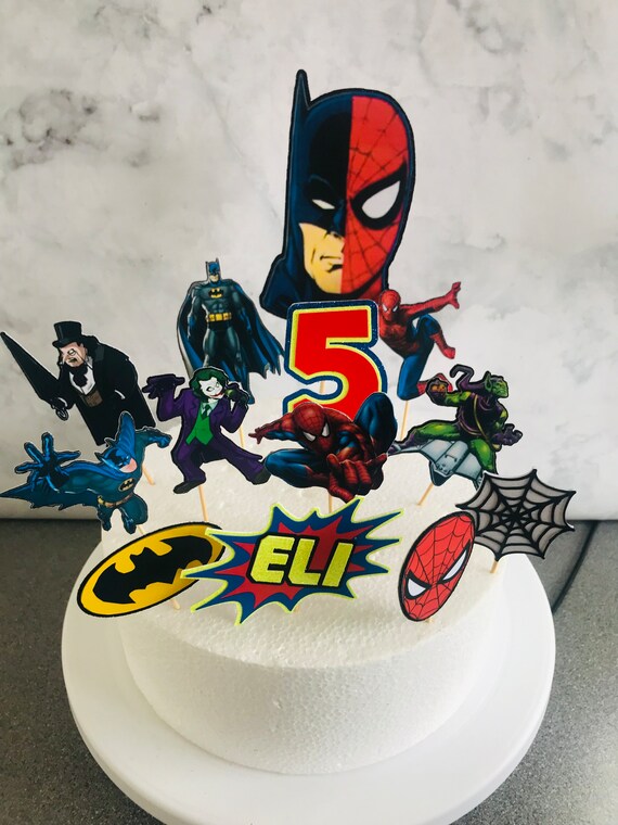 CODOMOR Superhero Happy Birthday Cake Topper, The India | Ubuy