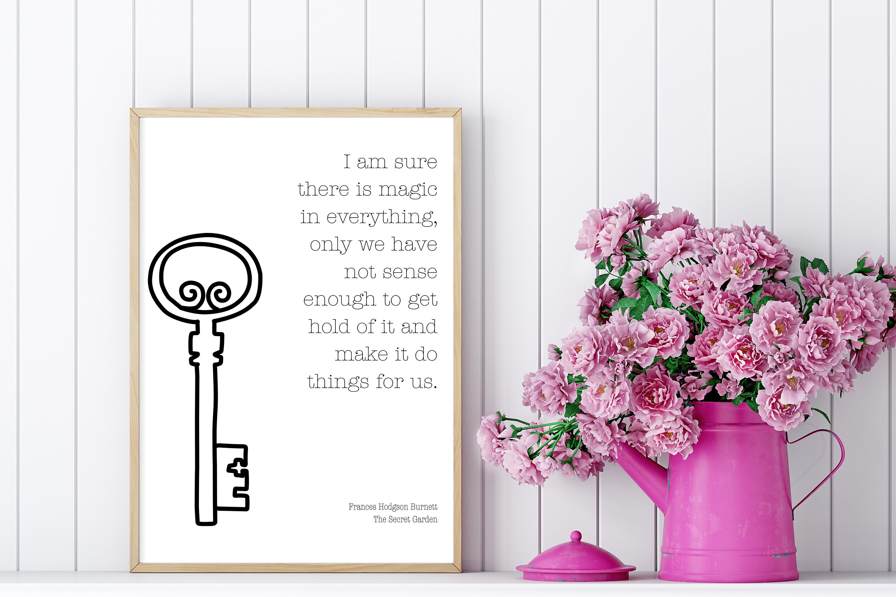 PRINTABLE Secret Garden Nursery Wall Art, Decor for Kids Rooms, Quote