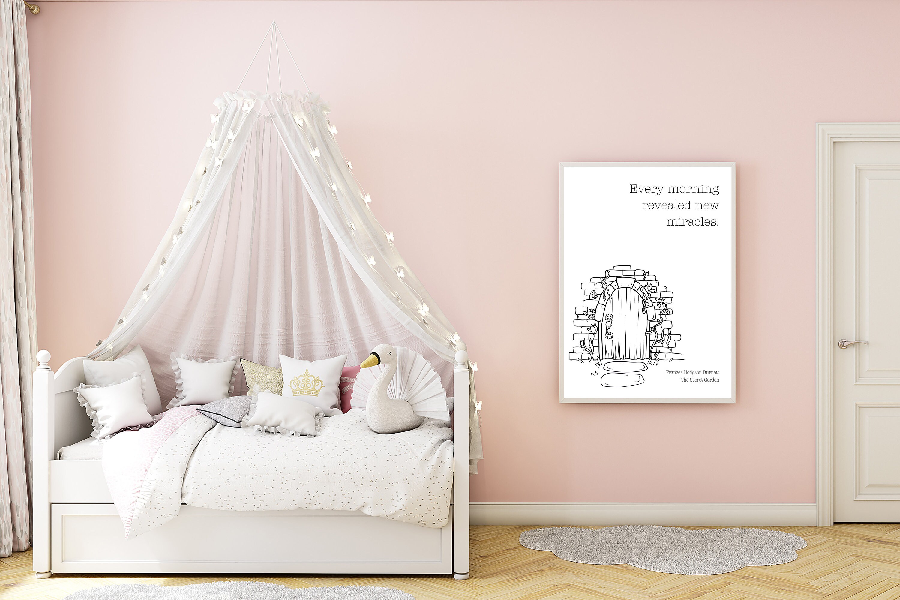 PRINTABLE Secret Garden Nursery Wall Art, Decor for Kids Rooms, Quote