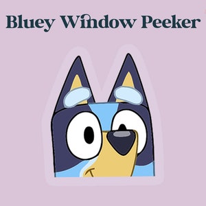 Bluey car cheap stickers