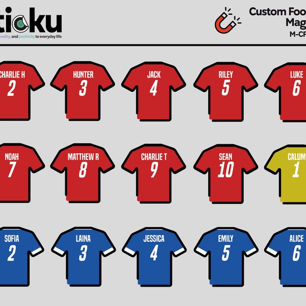 25% OFF Custom Football Team Tactics Magnets | Set of 22 | Football Coach | Soccer Coach | Tactics | Football Accessories